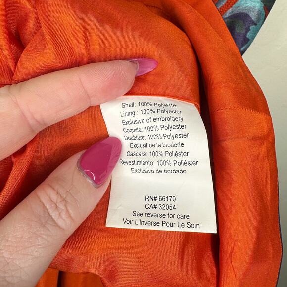 Anthropologie Pankaj & Nidhi Octave Floral Embroidered Applique Mini Dress 0 - Picture 13 of 15